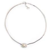 Dior Vintage Pre-owned Vitt guld halsband Gray, Dam