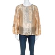 Stella McCartney Pre-owned Pre-owned Silke toppar Beige, Dam