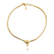 Dior Vintage Pre-owned Guld halsband Yellow, Dam