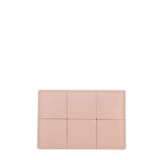 Bottega Veneta Rosa Maxi Intrecciato Kreditkortshållare Pink, Dam