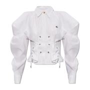 Vivienne Westwood Sexig skjorta med dekorativ snörning White, Dam