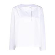 Jil Sander Top 46 Stilfullt Modeval White, Dam