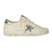 Golden Goose Glitter Star Sneakers White, Dam