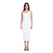 Versace Jeans Couture Midi Dresses White, Dam
