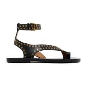 Isabel Marant Flat Sandals Black, Dam