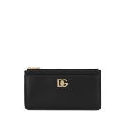 Dolce & Gabbana Svarta Läderplånböcker Black, Dam