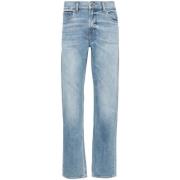 7 For All Mankind Straight Jeans Blue, Herr