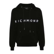 John Richmond Sweatshirts Hoodies Black, Herr