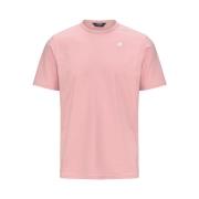 K-Way Adame Rose Herr Bomull T-shirt Pink, Herr