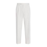 Z Zegna Suit Trousers White, Herr
