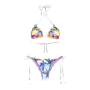 F**k Sundown Triangel Bikini Set Multicolor, Dam