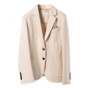 Circolo 1901 Iconic Jersey Fleece Blazer Beige, Dam