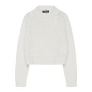 Fabiana Filippi Round-neck Knitwear White, Dam