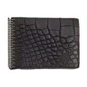 Isaac Sellam Alligator Läder Plånbok Black, Unisex