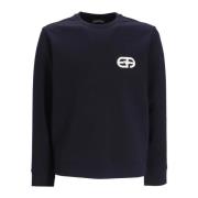 Emporio Armani Sweatshirts Blue, Herr