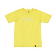 HUF Essentials Logo Gul Streetwear T-shirt Yellow, Herr