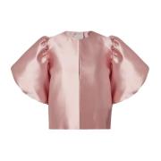 By Malina Cleo pouf sleeve blouse Pink, Dam