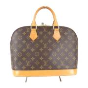 Louis Vuitton Vintage Pre-owned Canvas handvskor Brown, Dam