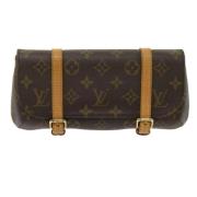 Louis Vuitton Vintage Pre-owned Canvas crossbodyvskor Brown, Dam