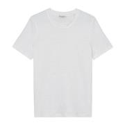 Marc O'Polo Linne T-shirt avslappnad White, Dam
