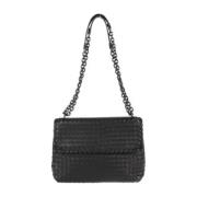 Bottega Veneta Vintage Pre-owned Läder axelremsvskor Black, Dam