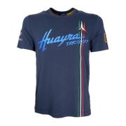 Aeronautica Militare Huayra Tricolore Blå T-shirt Blue, Herr