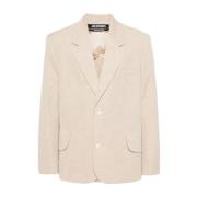 Jacquemus Blazers Beige, Herr