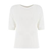 Le Tricot Perugia T-Shirts White, Dam