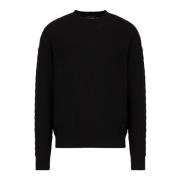 Emporio Armani Sweatshirts Black, Herr