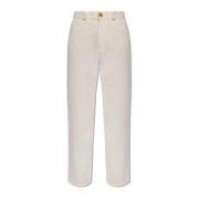 Balmain Straight jeans White, Dam
