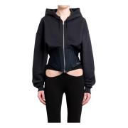 Mugler Sweatshirts Black, Dam