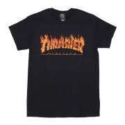 Thrasher Svart Inferno Tee Streetwear Black, Herr