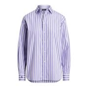 Ralph Lauren Randig klassisk krage skjorta Multicolor, Dam