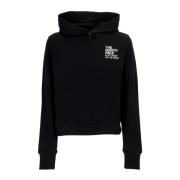The North Face Svart Coordinates Crop Hoodie Streetwear Black, Dam
