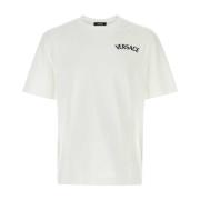 Versace Vit bomull T-shirt White, Herr