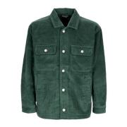Obey Benny Cord Shirt Jacket Dark Cedar Green, Herr