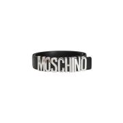 Moschino Belts Black, Herr