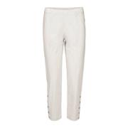 LauRie Cropped Trousers White, Dam