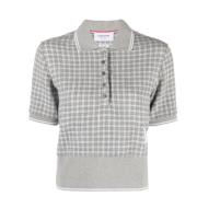 Thom Browne Stiliga T-shirts och Polos Gray, Dam
