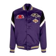 Mitchell & Ness NFL Heavyweight Satin Jacket Purple, Herr