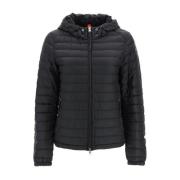 Parajumpers Svart Huva Dunjacka Dragkedja Black, Dam