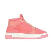 Panchic P02 Woman's Mid-Top Sneaker Suede Leather Bubblegum Pink, Dam