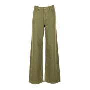 Roy Roger's Wide Trousers Green, Dam
