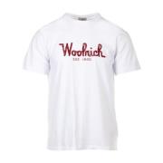 Woolrich T-Shirts White, Herr