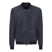 Salvatore Santoro Leather Jackets Blue, Herr