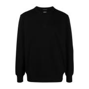 C.p. Company Svart Metropolis Serie Logo Sweatshirt Black, Herr