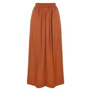 Twinset Midi Skirts Orange, Dam