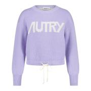 Autry Round-neck Knitwear Purple, Dam