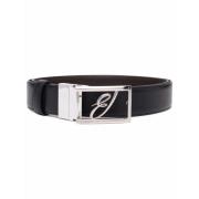 Brioni Belts Black, Herr