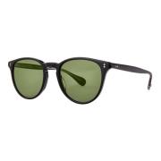 Garrett Leight Black/Green Manzanita SUN Sunglasses Black, Unisex